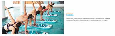 Load image into Gallery viewer, AQUAFITMAT Floating mat for pools
